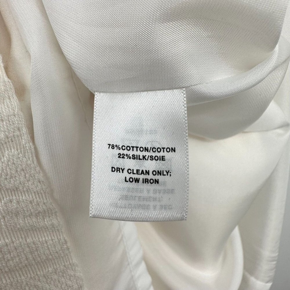 Lafayette 148 New York Cream Textured Dress - Picture 12 of 12